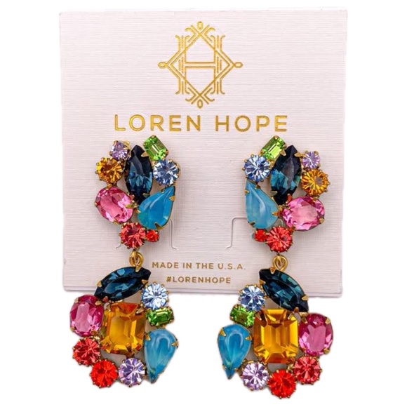 Loren Hope Jewelry - Loren Hope Retired Colorful Natalie Statement Earrings. NWT.
